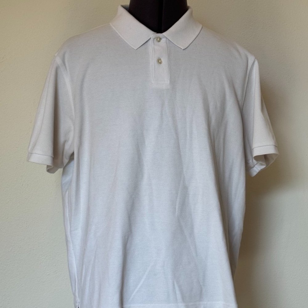 Mens White Polo - XL